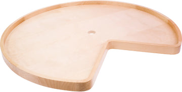 LazySusans 24'' Kidney Wood Lazy Susan Individual Shelf with Hole LSK24H