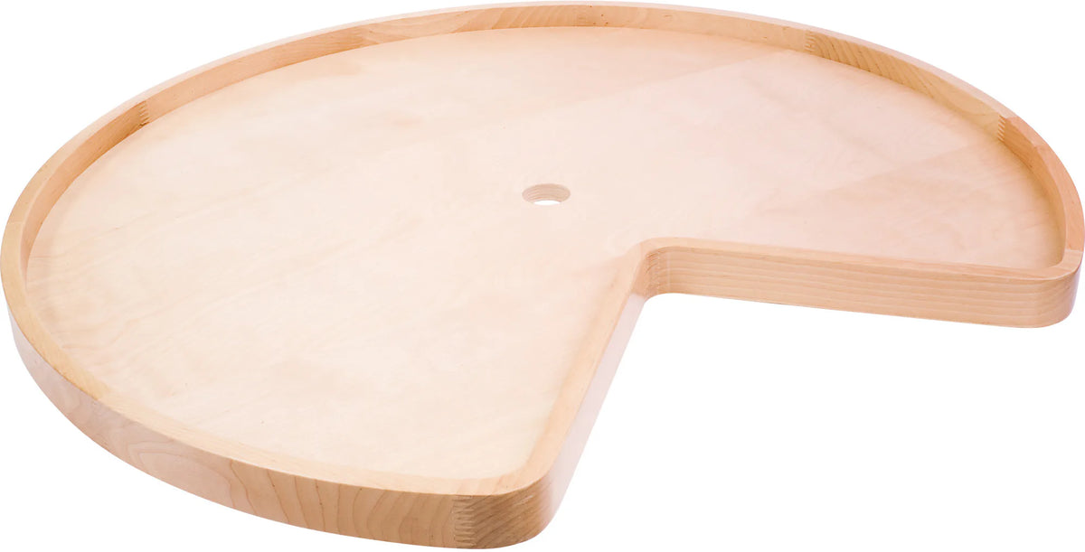 LazySusans 32'' Kidney Wood Lazy Susan Individual Shelf with Hole LSK32H