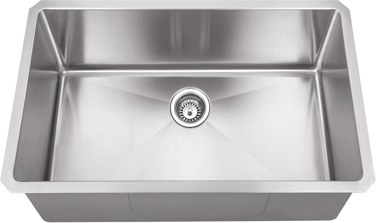 32'' L x 19'' W x 10'' D Undermount 16 Gauge Stainless Steel Single Bowl Sink HMS200