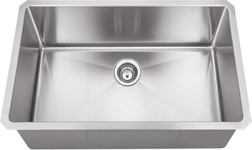 32'' L x 19'' W x 10'' D Undermount 16 Gauge Stainless Steel Single Bowl Sink HMS200