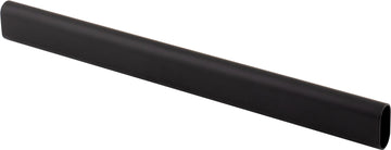 Closet Rods 40 Matte Black 19/32''x1-3/16''x8' Oval Steel 15302MB-40