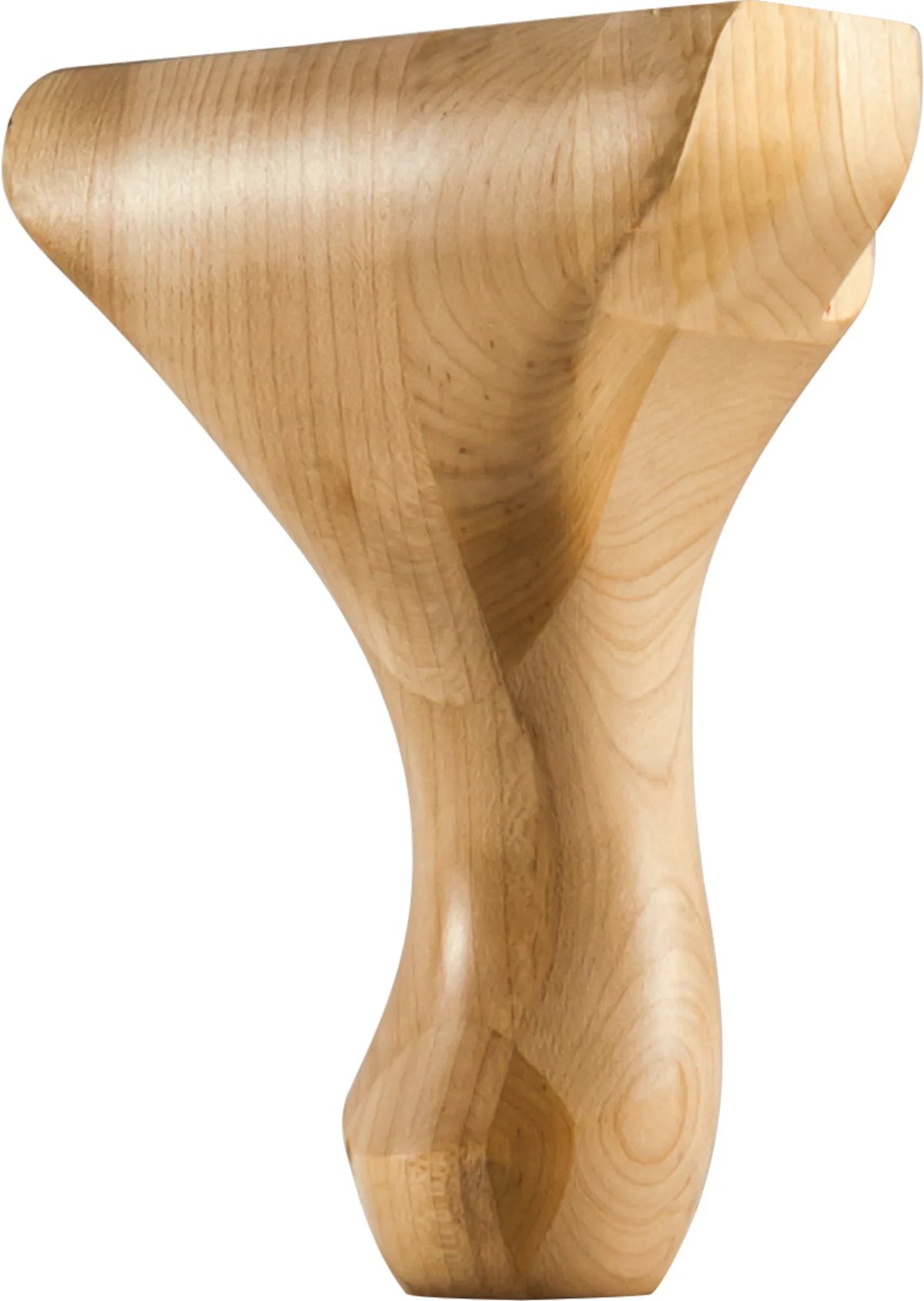 4-1/4'' W x 2-5/8'' D x 6'' H Oak Queen Anne Center Leg WLC65OK