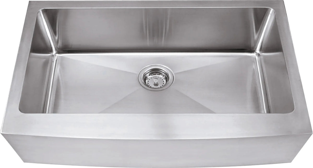 35-7/8'' L x 20-3/4'' W x 10'' D Apron-front/Farmhouse 16 Gauge Stainless Steel Single Bowl Sink HA200