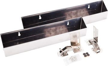 11-Min Organizers 14-13/16'' Stainless Steel Tip-Out Tray Kit for Sink Front TOSS14-R