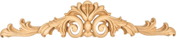 36'' W x 1-1/4'' D x 7-1/2'' H White Birch Acanthus Onlay ONL-10-36-WB