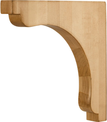 1-1/2'' W x 10'' D x 10'' H Cherry Square End Corbel COR28-2CH
