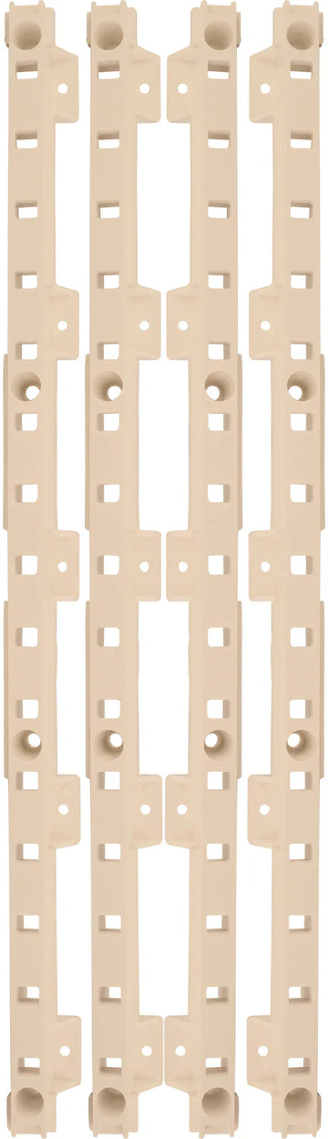 4-quick Tray Pilasters 1'' With 8-hook Dowels & 8-screws Finish: Beige B520-01