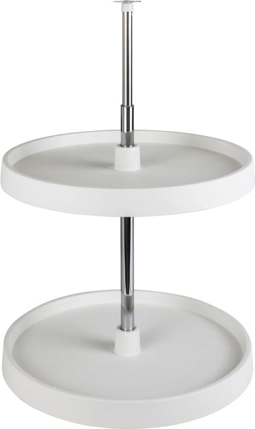 LazySusans 24'' Round Two-Shelf Plastic Lazy Susan Set PLSR224