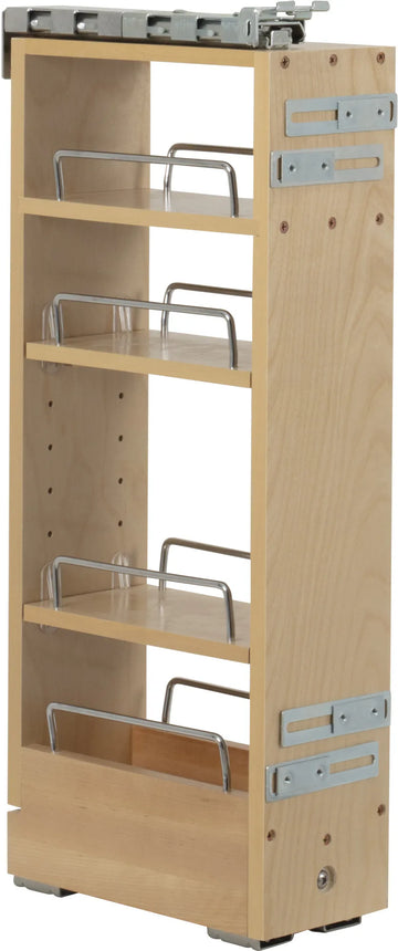 No Wiggle Pullouts 5'' Wide 26'' Tall''No Wiggle'' Soft-close Wall Pullout WPO2-265SC
