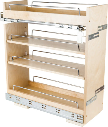 No Wiggle Pullouts 8''''No Wiggle'' Base Cabinet Soft-close Pullout BPO2-8SC