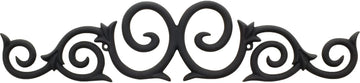 25'' W x 1/2'' D x 5-3/8'' H Black Metal Onlay MONL-01BLK