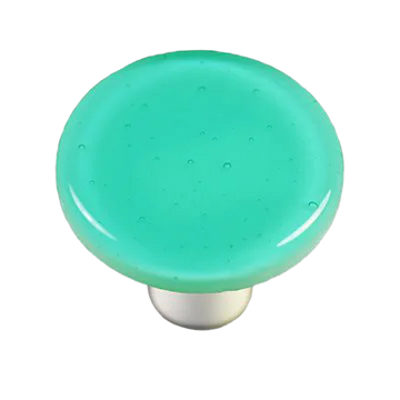 Light Aqua Blue Round Knob