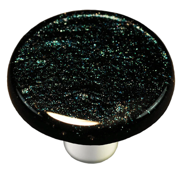Dark Metallic Blue Round Knob