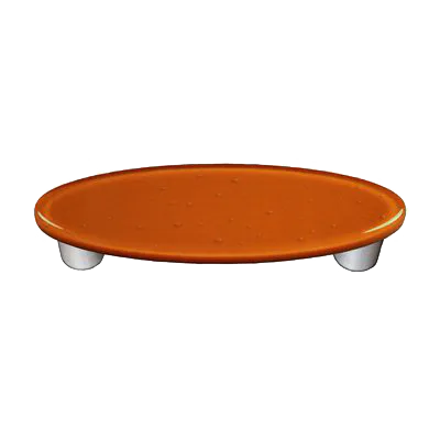 Burnt Orange Round Knob