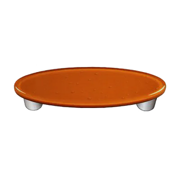 Burnt Orange Oval Pull