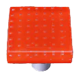 Bubbles Orange Square Knob