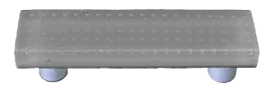 Bubbles Deco Gray Rectangle Pull