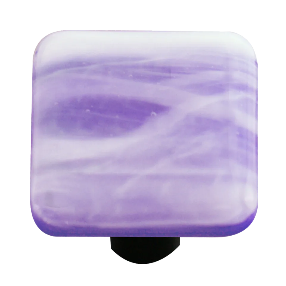 White Swirl Cobalt Blue Knob