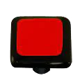 Border Collection Brick Red Knob with Black