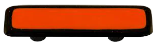 Border Collection Opal Orange Pull with Black