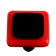 Border Collection Brick Red and Black Knob
