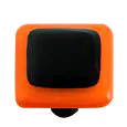 Border Collection Opal Orange and Black Knob