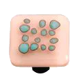 Reactive Collection Clear Petal Pink Knob