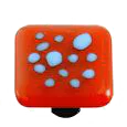 Reactive Clear Brick Red Knob