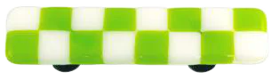 Li'l Squares Spring Green and White Pull