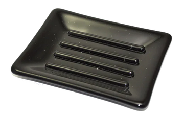 Solids Collection Black Soap Dish