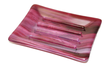 Swirl Collection Cranberry Soap Dish