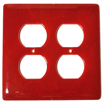 Brick Red 2 Gang Switchplate