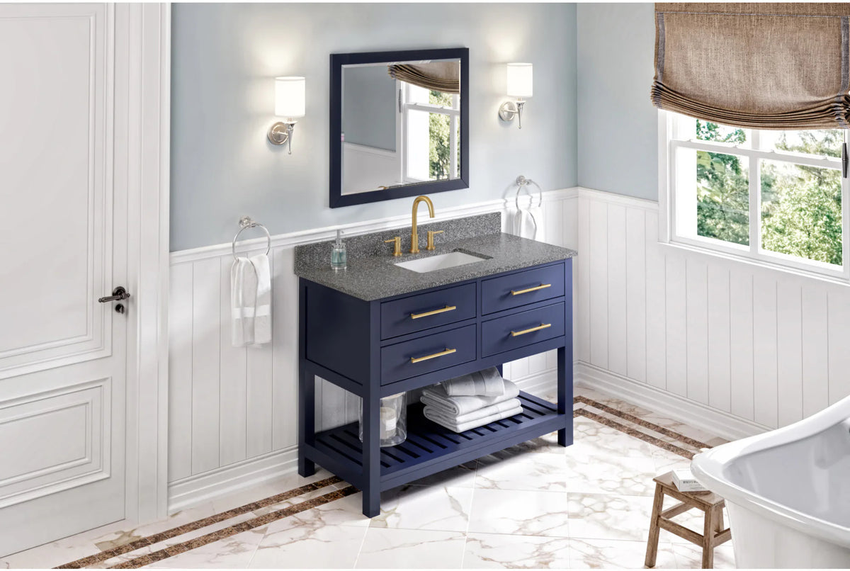 Wavecrest 48'' Vanity, undermount rectangle bowl