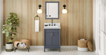 Theodora 24'' Blue Steel Vanity VN2THE-24-BS-NT