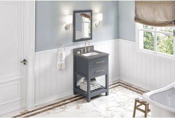Wavecrest 24'' Vanity, undermount rectangle bowl