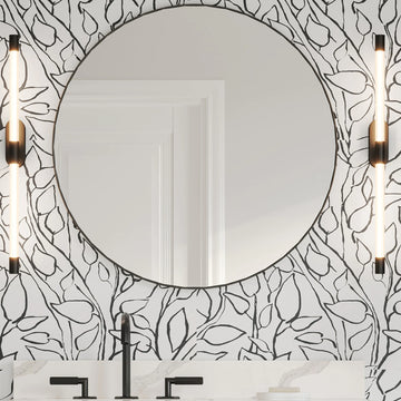 2nd Gen Metal Mirrors 30'' x 1'' Circular Metal Frame mirror