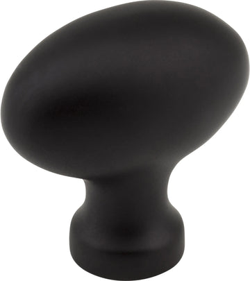 Lyon 1-9/16'' Length Oval Knob 3991BLK