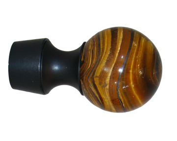 Myterra Gemstone Banded Tiger Eye Bolt Hook