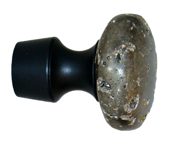 Myterra Gemstone Mineral Stone Pyrite Disk Bolt Hook