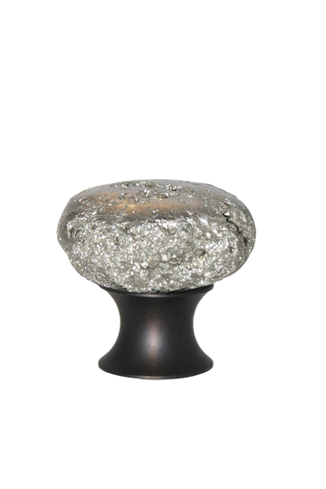 Myterra Gemstone Pyrite Cabinet Disk Knob