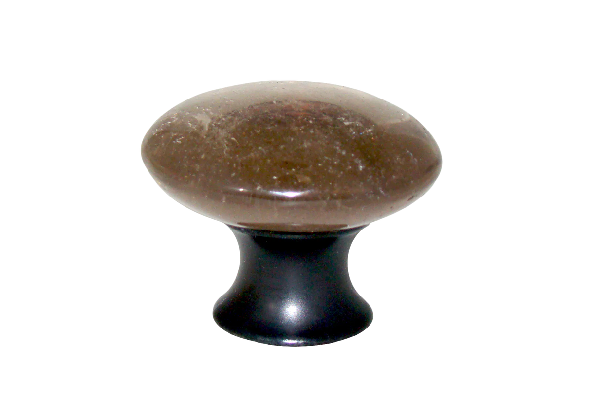 Myterra Gemstone Smokey Quartz Cabinet Disk Knob