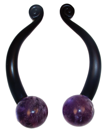 Myterra Gemstone Amethyst 4" Cabinet Pull