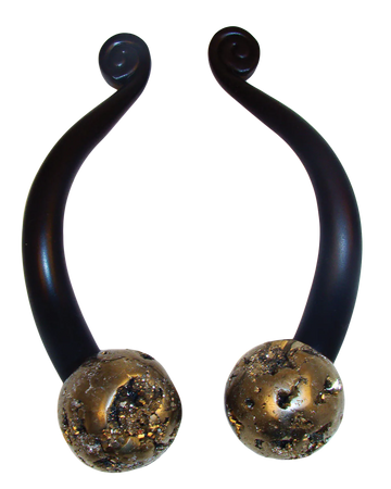 Myterra Gemstone Pyrite 4" Cabinet Pull