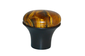 Myterra Gemstone Banded Tiger Eye Cabinet Base Knob