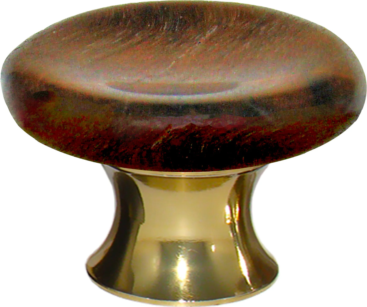 Tiger Eye Worry Stone Cabinet Knob WY.TEYE