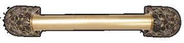 Acanthus Appliance Pull Bar, 12 Inch Drill Center, Antique Brass