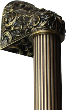 Acanthus Appliance Pull Bar, 14 Inch Drill Center, Antique Brass