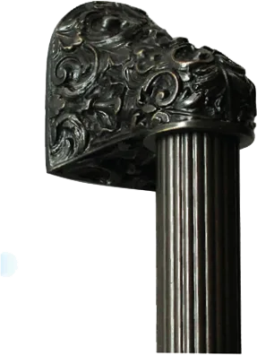 Acanthus Appliance Pull Bar, 16 Inch Drill Center, Dark Brass