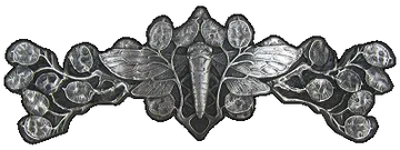 Cicada on Leaves Pull/Handle