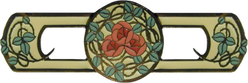 Delaney's Rose Pull Dark Brass/yellow NHP-671-DB-A